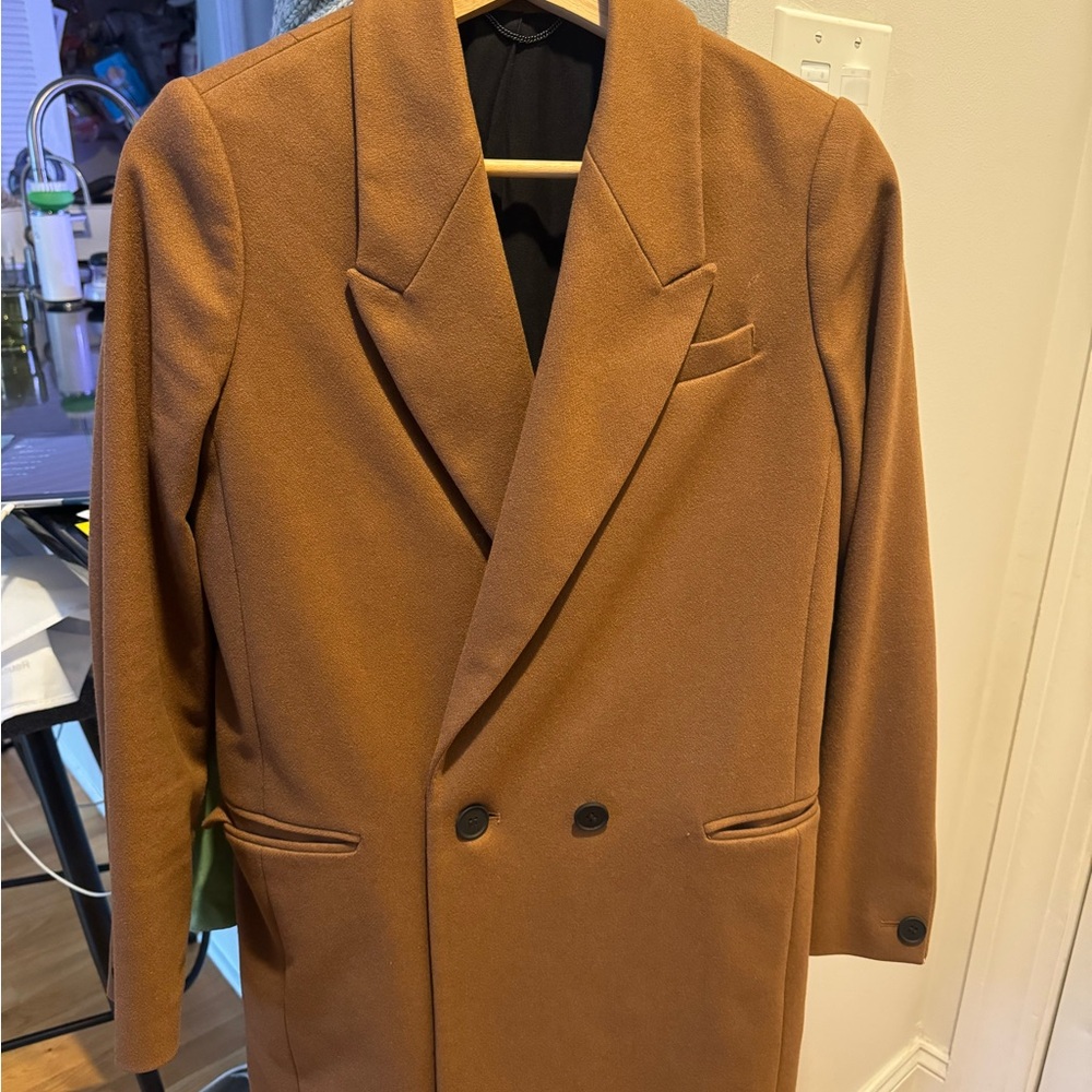 All Saints Ella Blazer in Conker Brown - Picture 3 of 10
